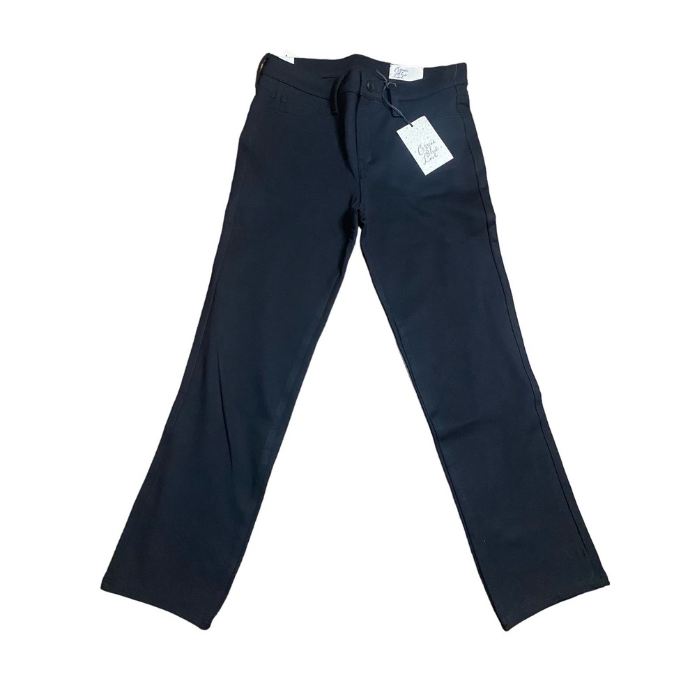 NWT Cosmic Blue Love Women Black Pants Size 6 / 27
